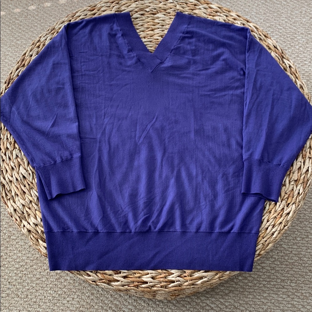 Universal Standard NWT Double V Savvy Fine Knit Sweater - Picture 7 of 14